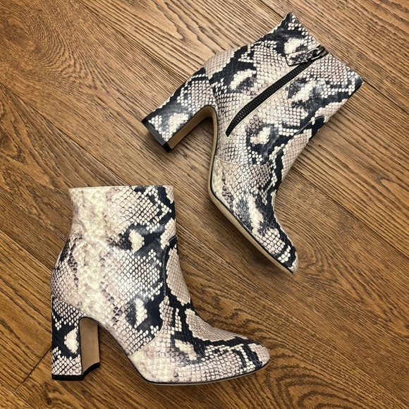 STUART WEITZMAN SNAKE BLOCK BOOTIE - Picture 7 of 11
